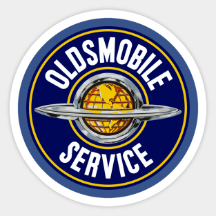 Oldsmobile Service vintage sign reproduction Sticker